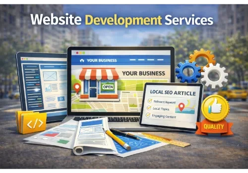 professional local business website development service